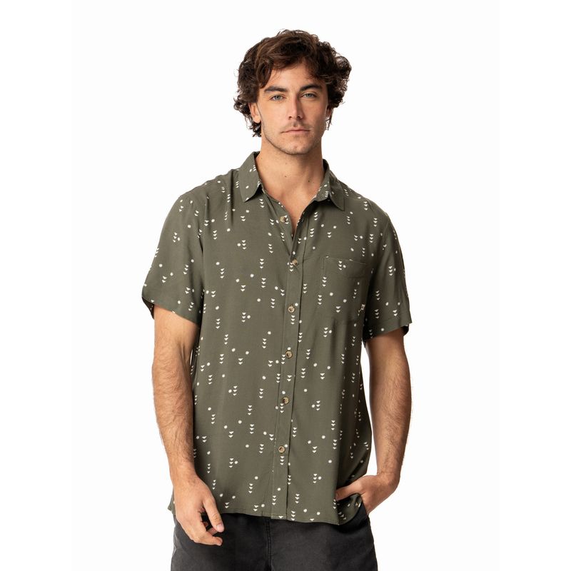 KIVUL - Camisa Hombre Carzo Verde Kivul