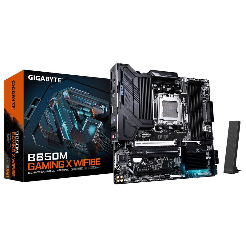 GIGABYTE - Placa Madre GIGABYTE B850M GAMING X WIFI6E AM5 4x DDR5 2x M2