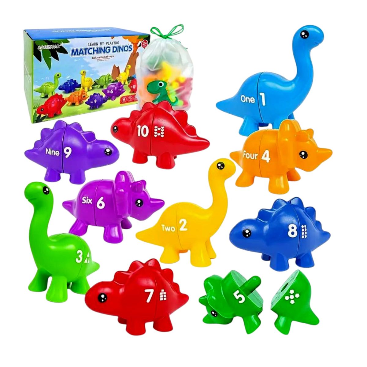 GENERICO - DINOSAURIOS DE ENCAJE NUMEROS