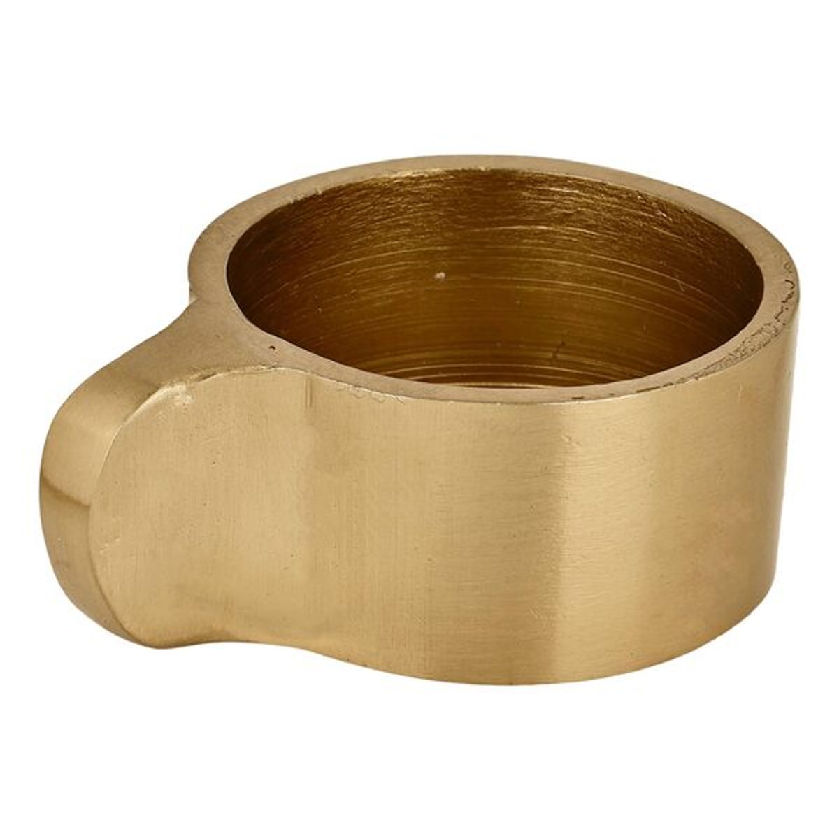 EGLO - Adorno Portavela JELLICOE aluminio níquel Dorado 6×5×3 cm