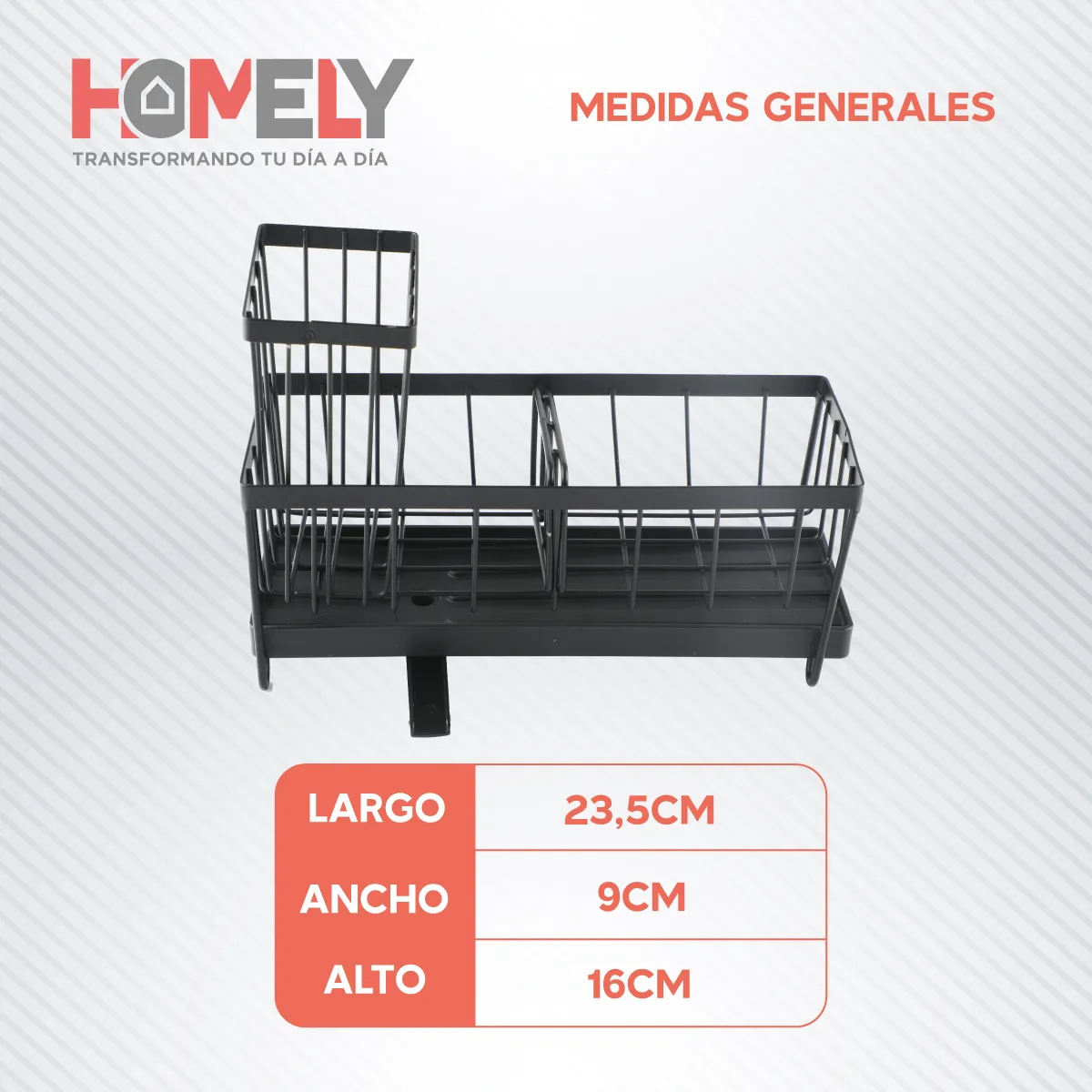 HOMELY - Porta Esponja Escurridor Homely Organizador Lavaplatos Lavaloza Hierro