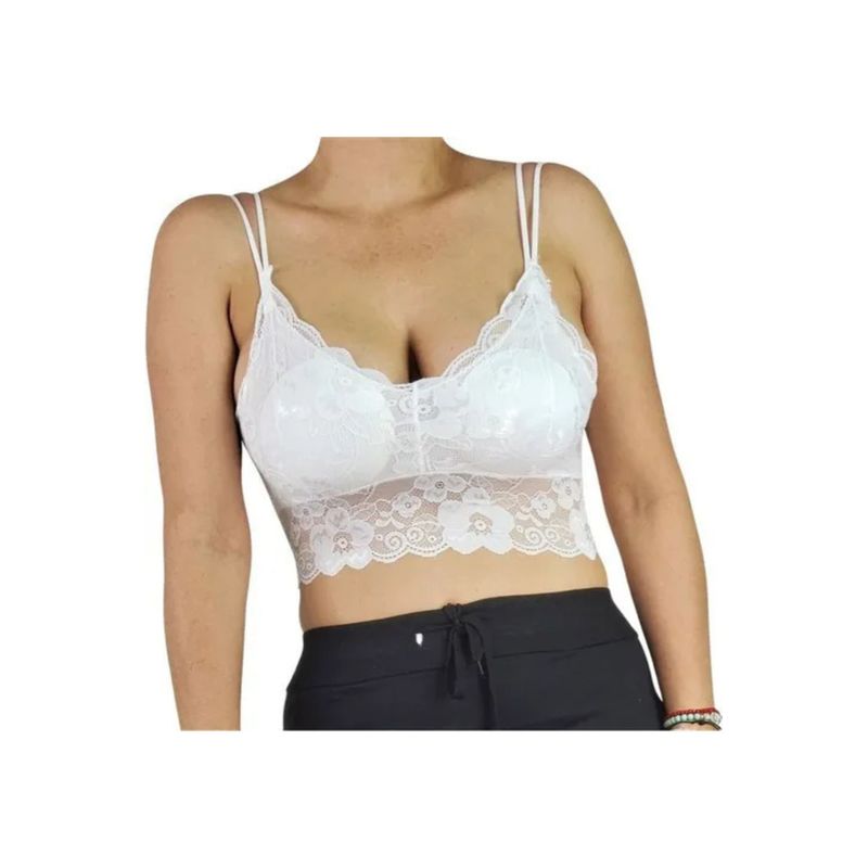 MPROPIA - Bralet. Top Elasticado Mujer. Sostén Peto Sujetador Encaje 605
