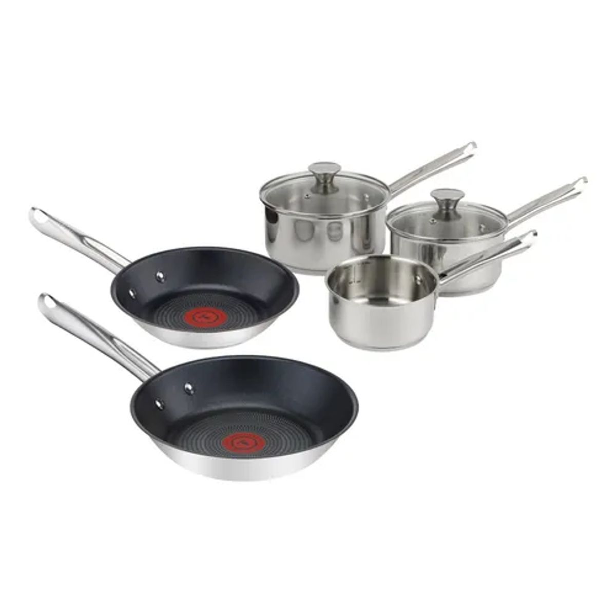 GENERICO - Batería De Cocina 7 Piezas Elementary Gris