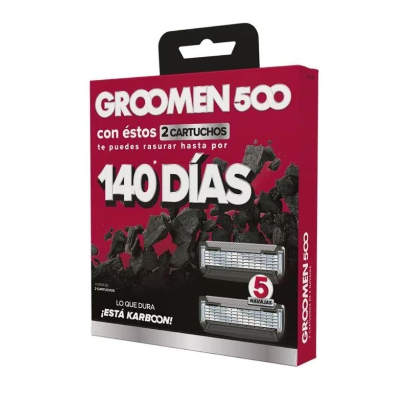 GROOMEN - Repuesto Maquina Afeitar Groomen 500 X 2 Repuestos