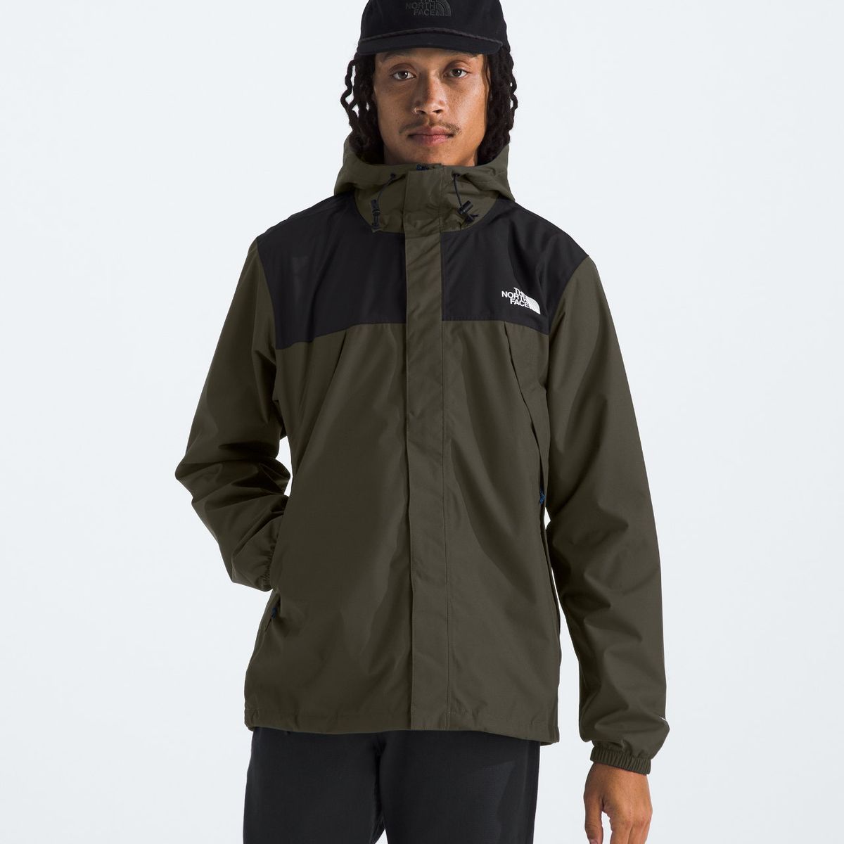 THE NORTH FACE - Chaqueta Impermeable Antora Hombre Verde Oscuro