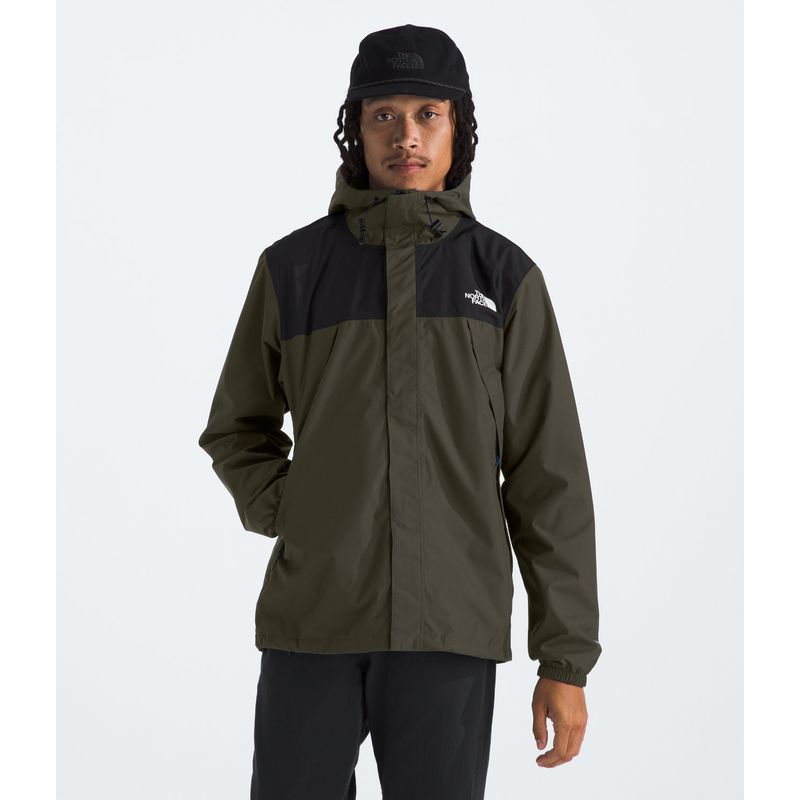 THE NORTH FACE - Chaqueta Impermeable Antora Hombre Verde Oscuro