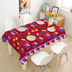 GENERICO - MANTEL DE FECHAS PATRIAS ROJO VIVA CHILE WYM