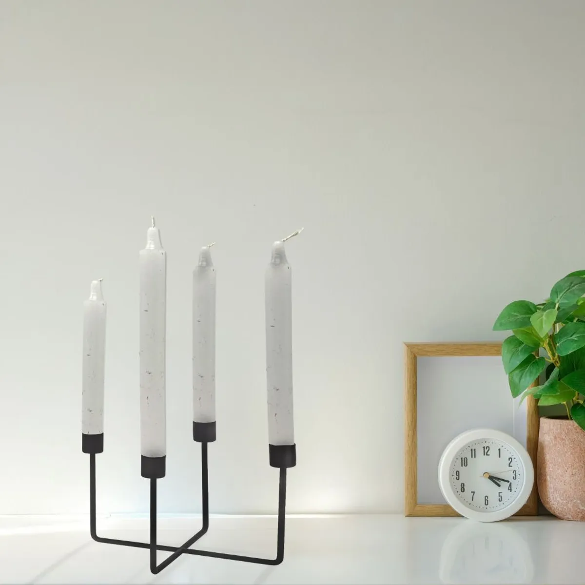 EGLO - Adorno Portavela JELLICOE aluminio Negro 20×21×14cm