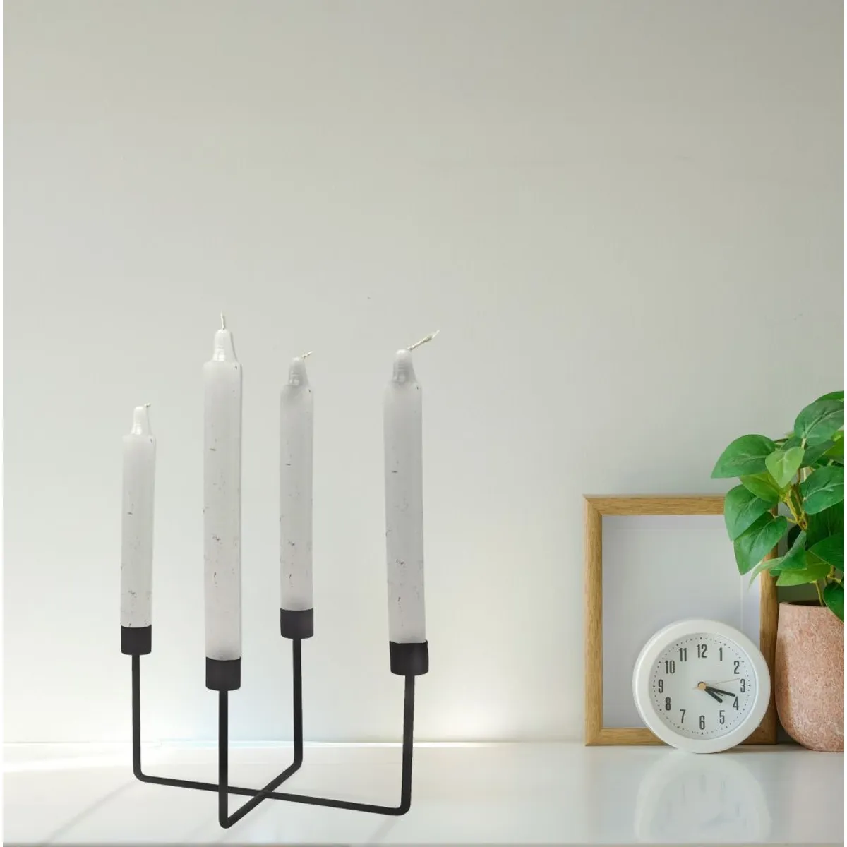 EGLO - Adorno Portavela JELLICOE aluminio Negro 20×21×14cm