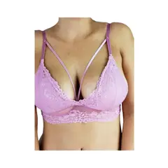 LOOK SHOP - Bralet. Top Elasticado Mujer. Sostén Peto Sujetador Encaje 168