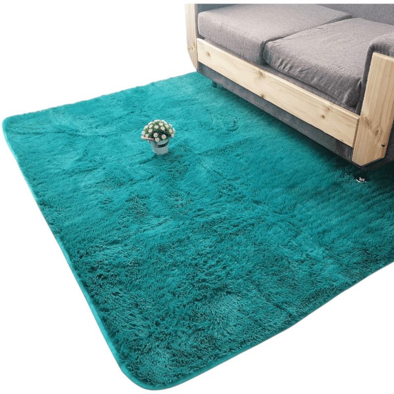 GENERICO - Alfombra Peluda Tipo Shaggy Para Living 200cmx240cm Turquesa
