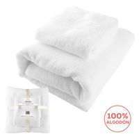 Toallas de Baño Algodon Absorbente 500 Gsm Cuerpo Manos Set X2