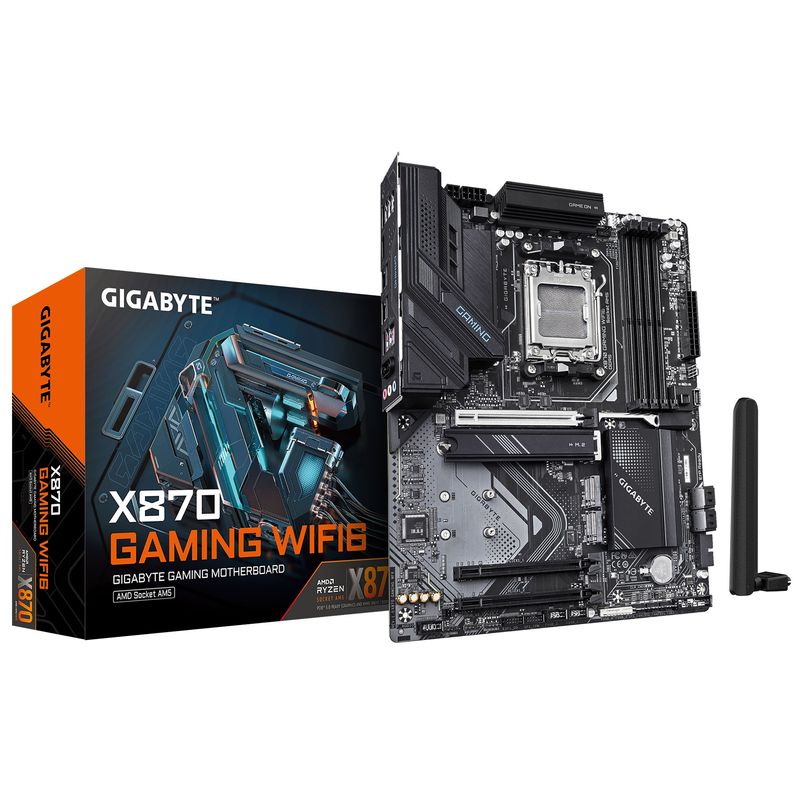 GIGABYTE - Placa Madre GIGABYTE X870 GAMING WIFI6 Socket AM5 DDR5 25GbE USB4