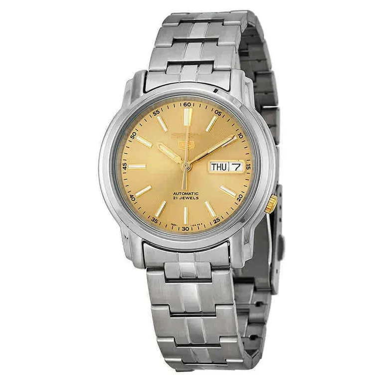 Reloj Hombre Automatico 5 Snkl81k1 Plateado TALLA UNICA