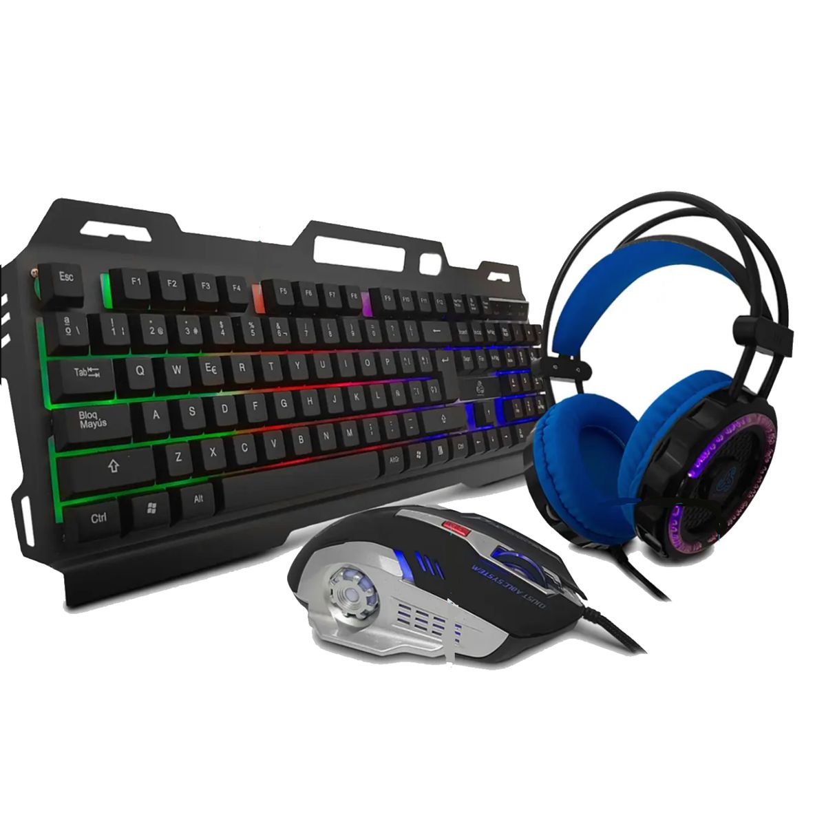 JOIGO - Combo Gamer Retroilimunado Mouse Teclado Audifonos CP-02