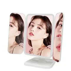 GENERICO - Espejo Con Luz Led Para Maquillaje Plegable