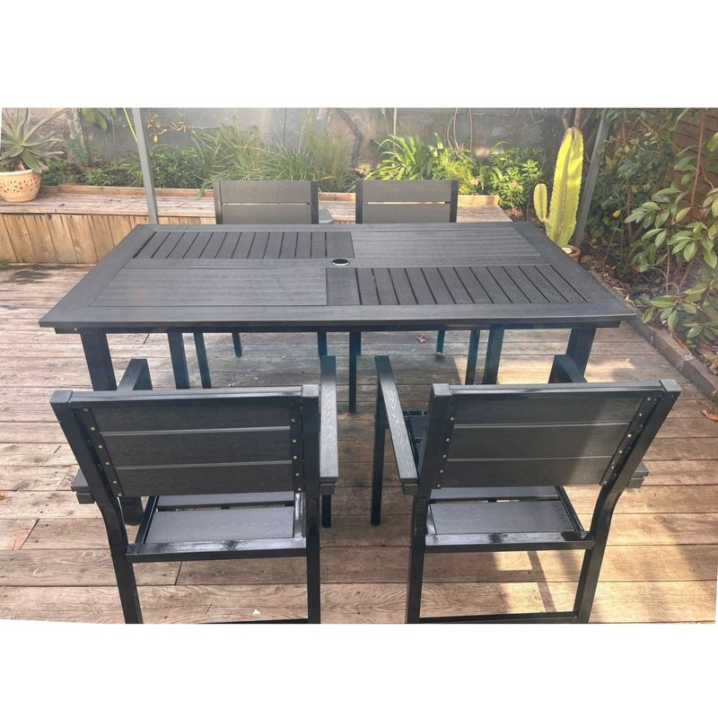GENERICO - Juego De Comedor para exteriores 4 personas Terraza Restaurante