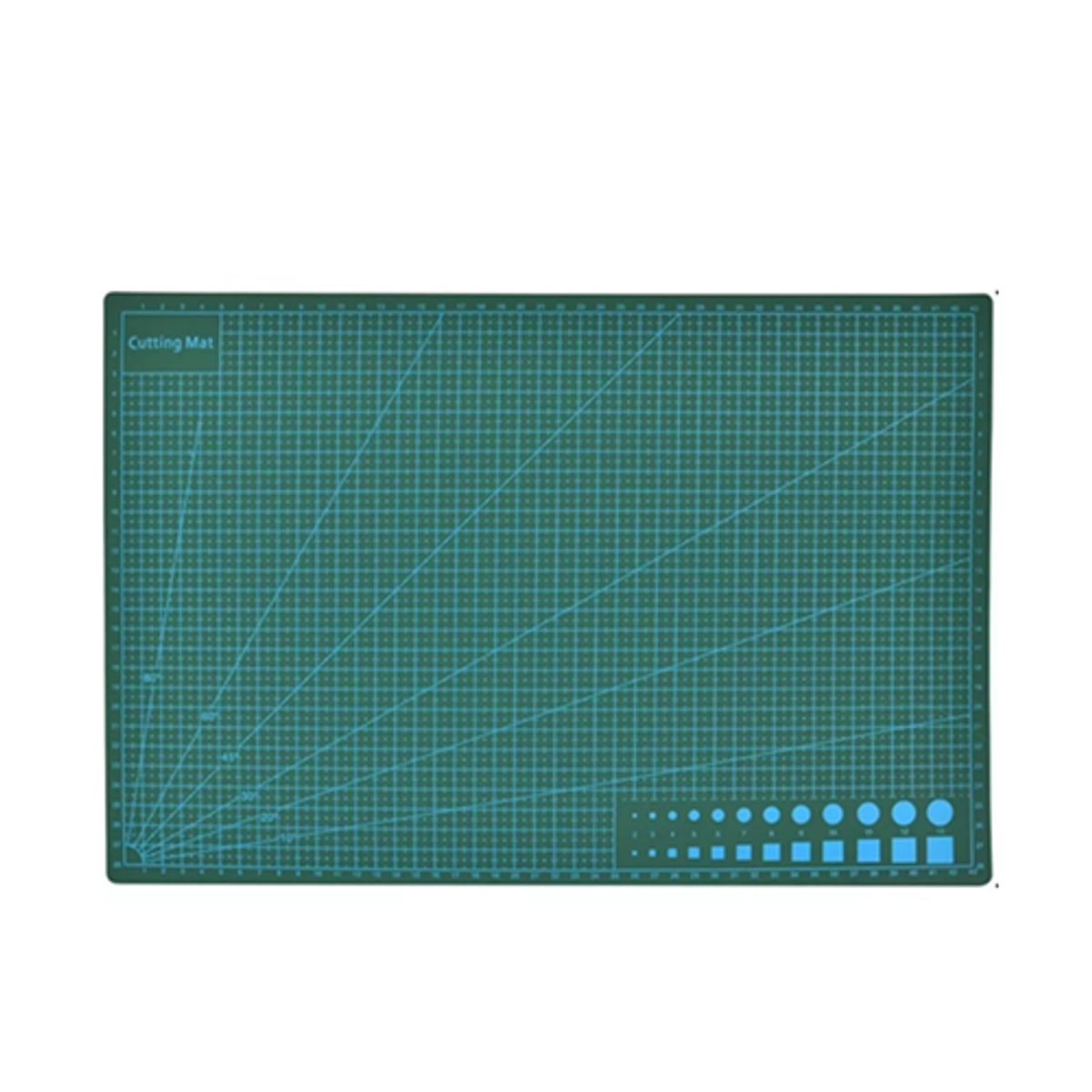 GENERICO - Base Tabla Tapete Para Corte 30x45 A3doble Vista Con Ángulos verde