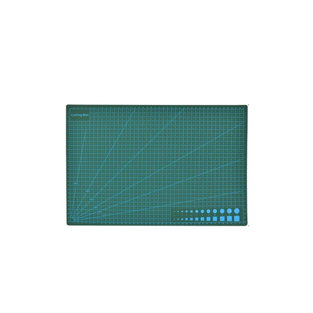 GENERICO - Base Tabla Tapete Para Corte 30x45 A3doble Vista Con Ángulos verde