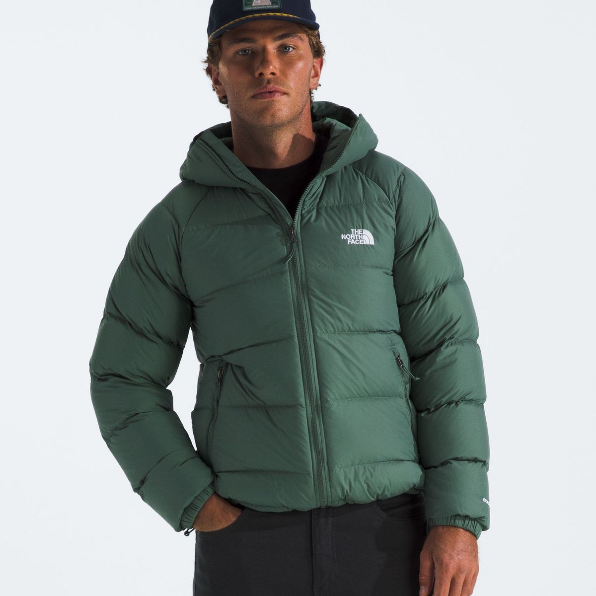 THE NORTH FACE - Chaqueta De Pluma Hydrenalite Hoodie Hombre Verde Oscuro
