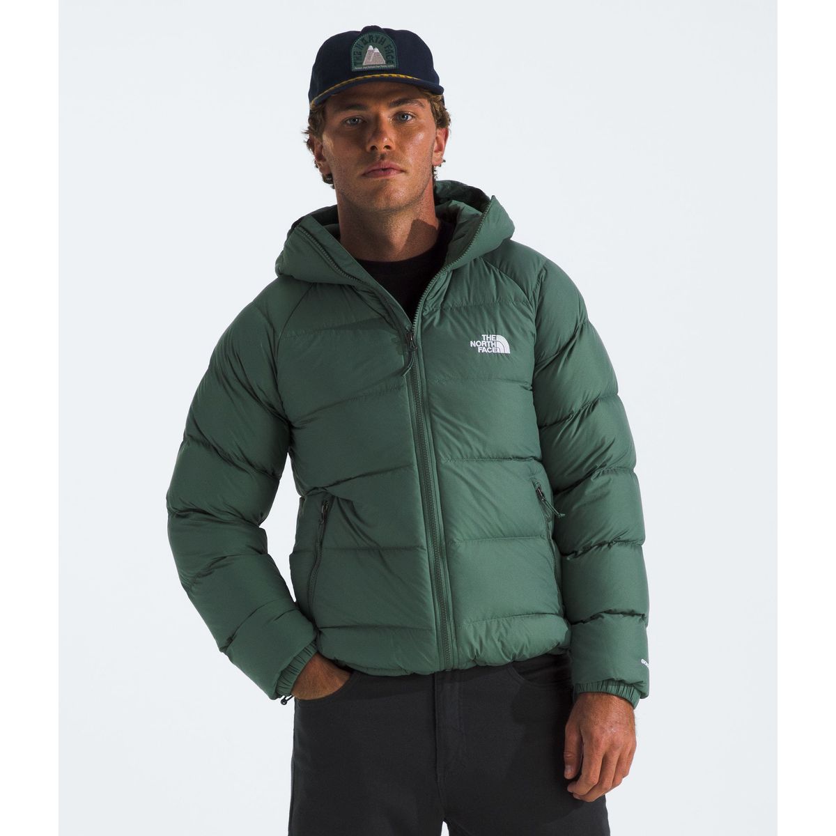 THE NORTH FACE - Chaqueta De Pluma Hydrenalite Hoodie Hombre Verde Oscuro