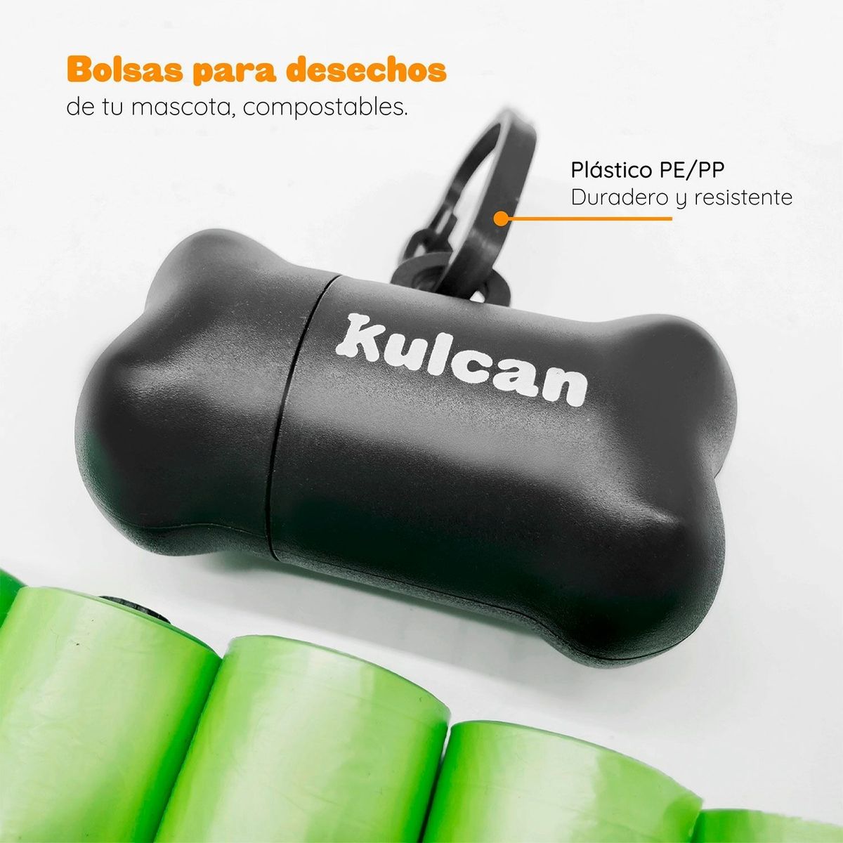 KULCAN - X2 Dispensador Con 140 Bolsas Para Paseos De Perros Kulcan