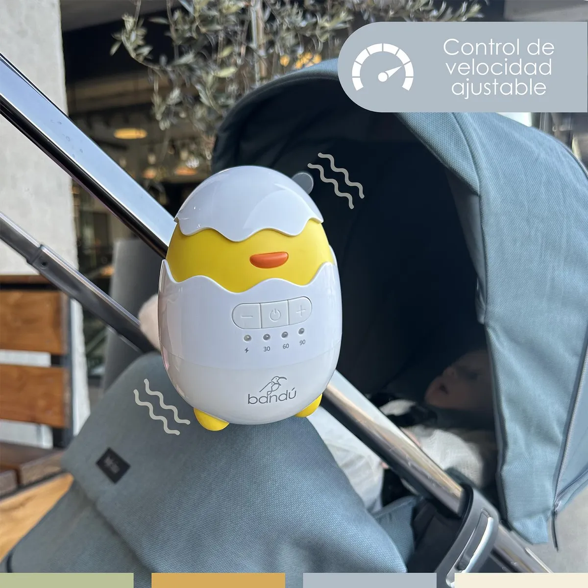 BANDU - Mecedor Eléctrico Coche Recargable Bebé Baby Chick Bandú
