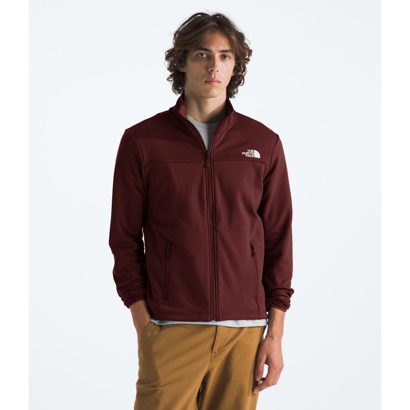 THE NORTH FACE - Polar Cedar Trail Grid Hombre Burdeo