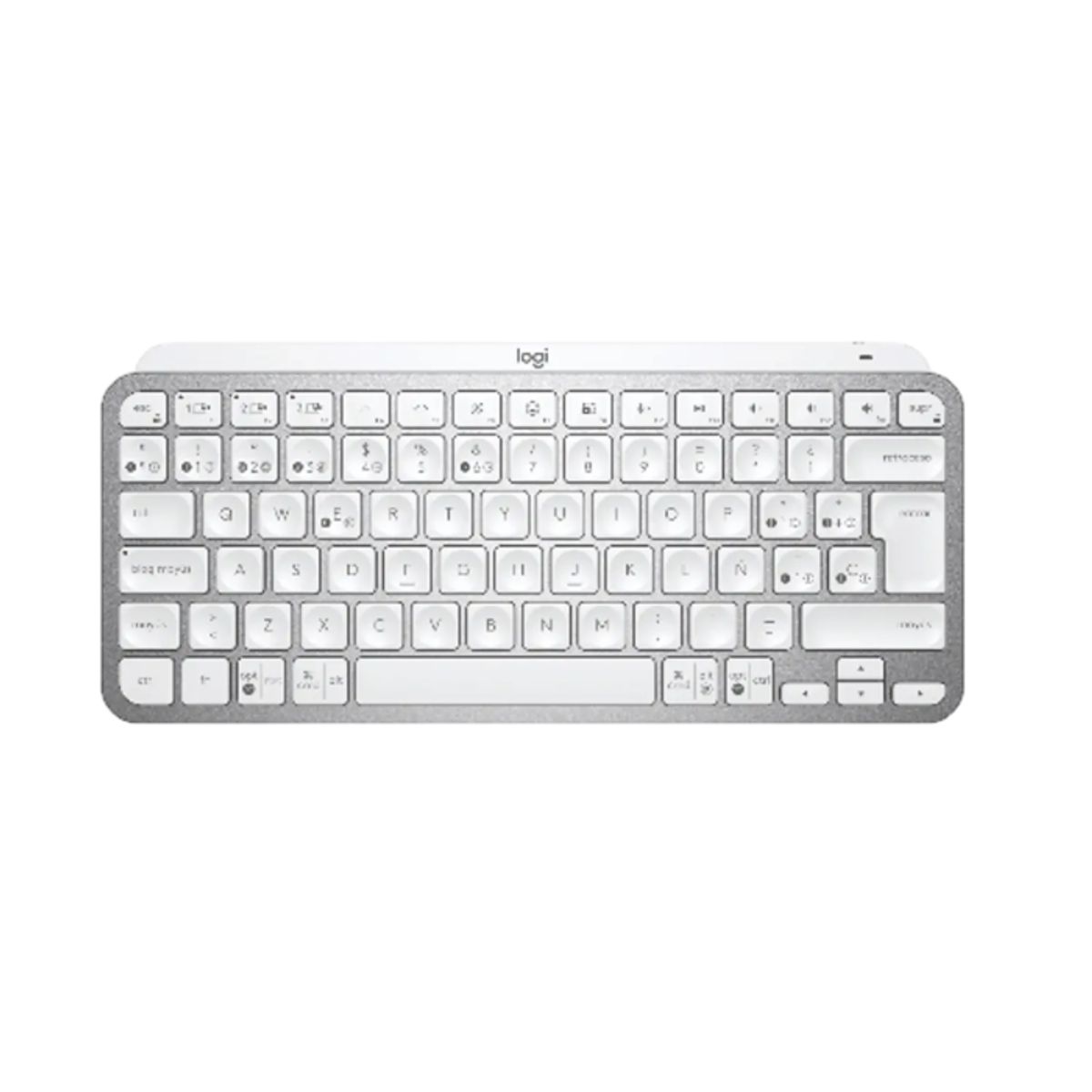 LOGITECH - Logitech MX Keys Mini Wireless Teclado, Bluetooth, Español, Color Gris