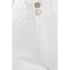WADOS - PANTALON RECTO TIRO ALTO PRETINA MEDIA 2 BOTONES PUSH UP