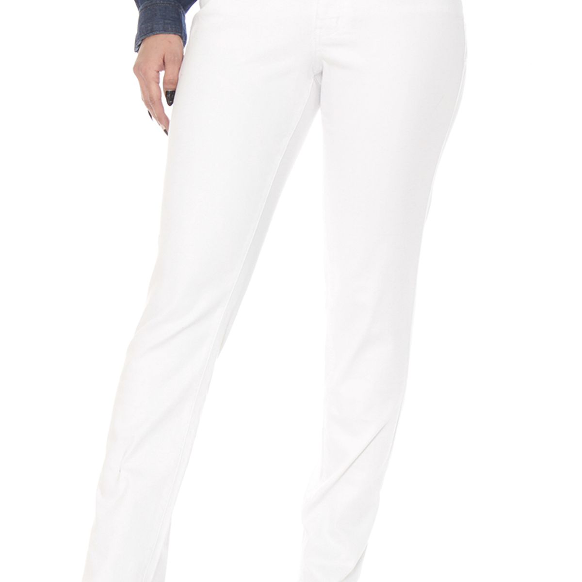 WADOS - PANTALON RECTO TIRO ALTO PRETINA MEDIA 2 BOTONES PUSH UP