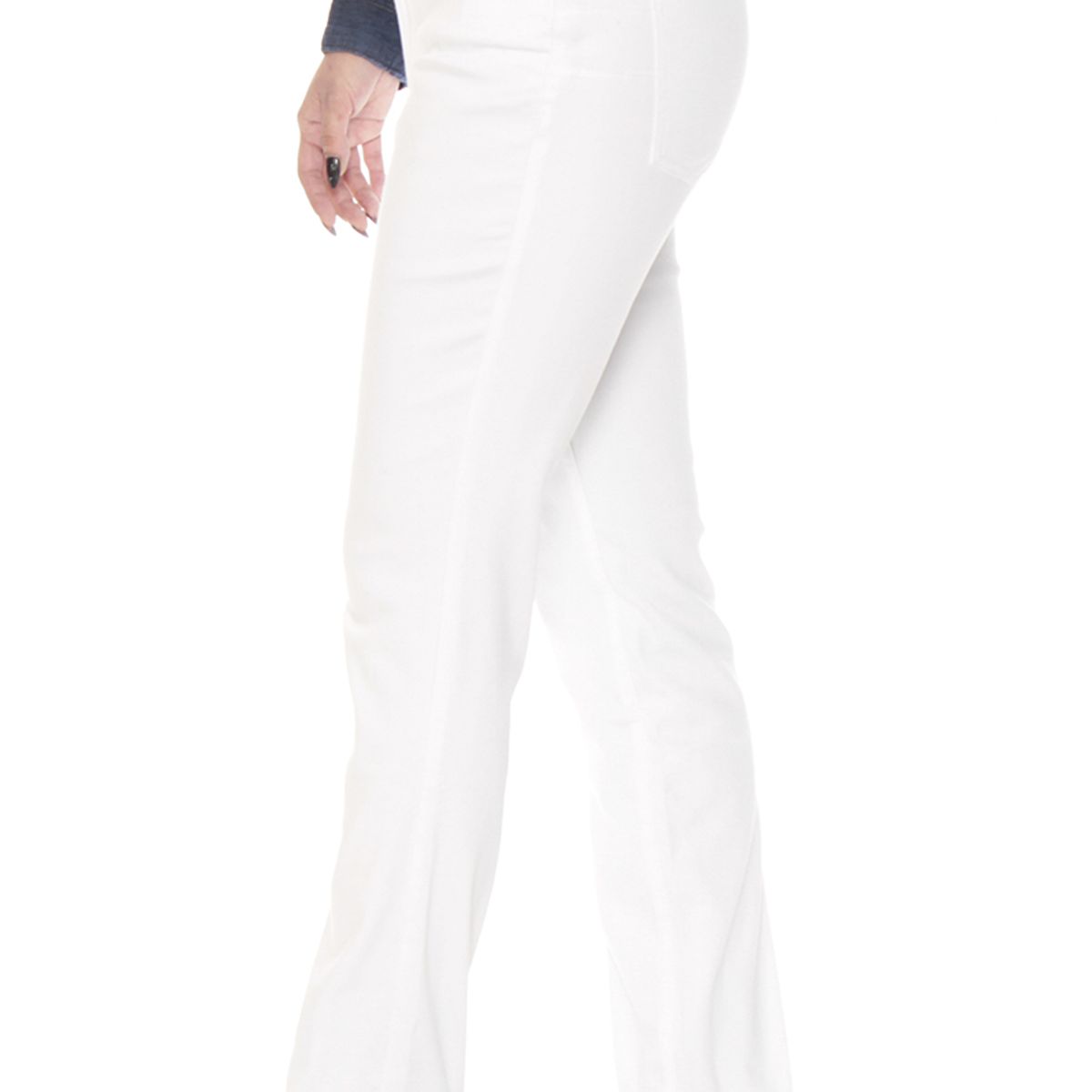 WADOS - PANTALON RECTO TIRO ALTO PRETINA MEDIA 2 BOTONES PUSH UP