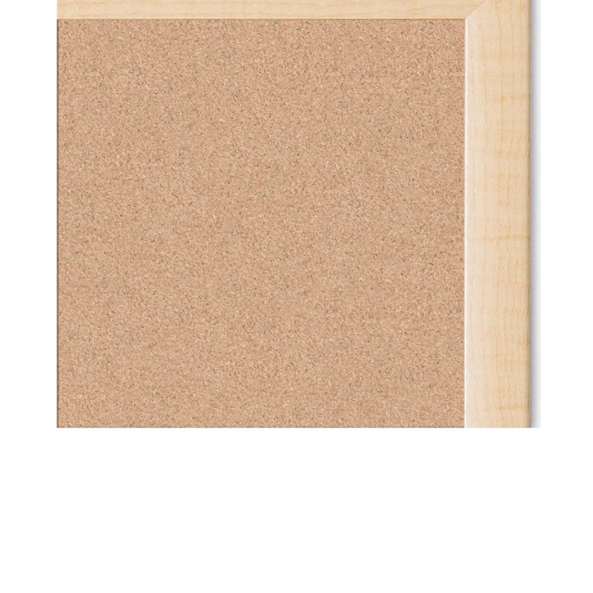 GENERICO - Pizarra Corcho 40x60 Borde Madera Resistente+Fijadores Café