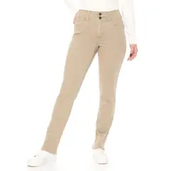 WADOS - PANTALON RECTO TIRO ALTO PRETINA MEDIA 2 BOTONES PUSH UP