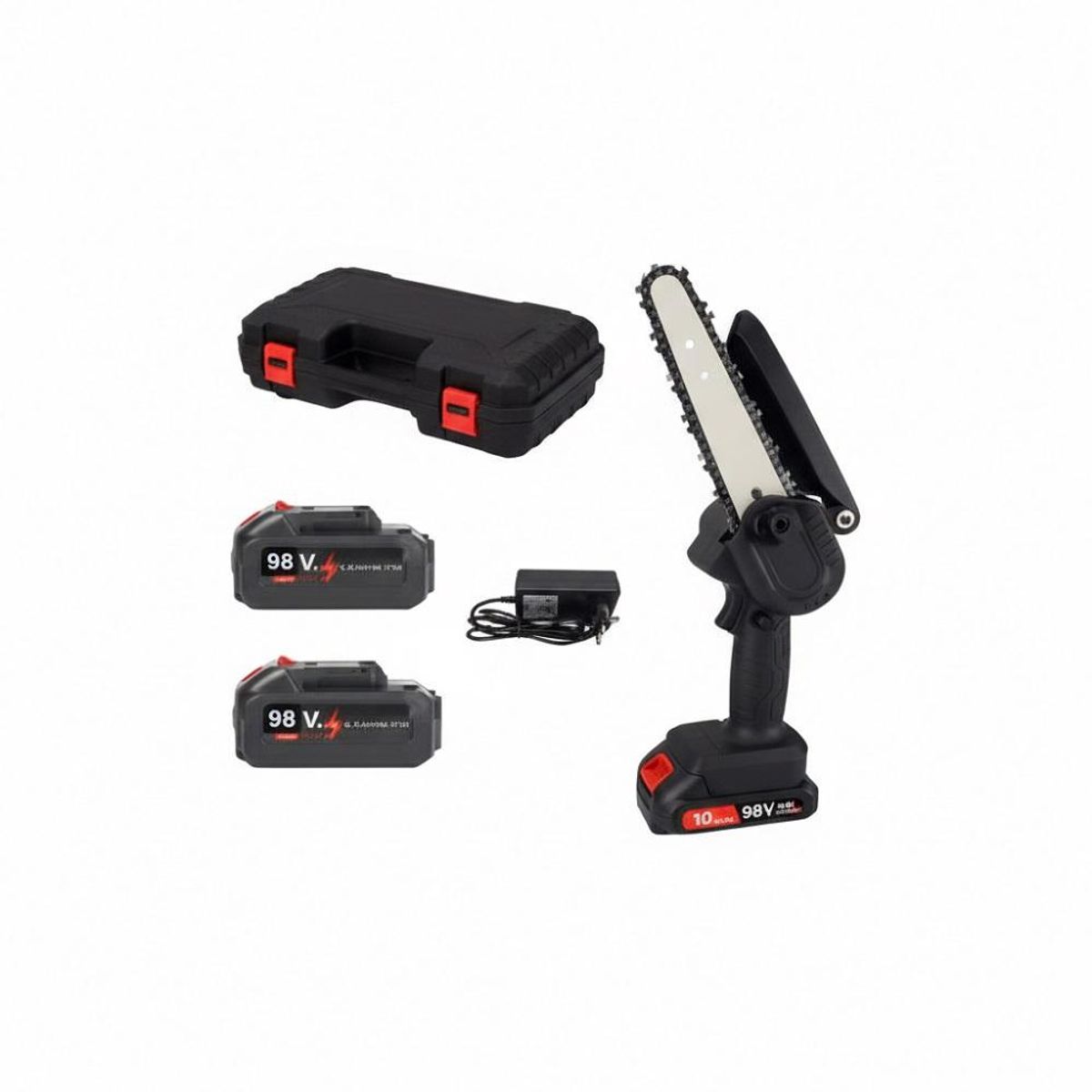 GENERICO - Motosierra Recargable Tasbel + 2 Baterías 98V Portátil Accesorios