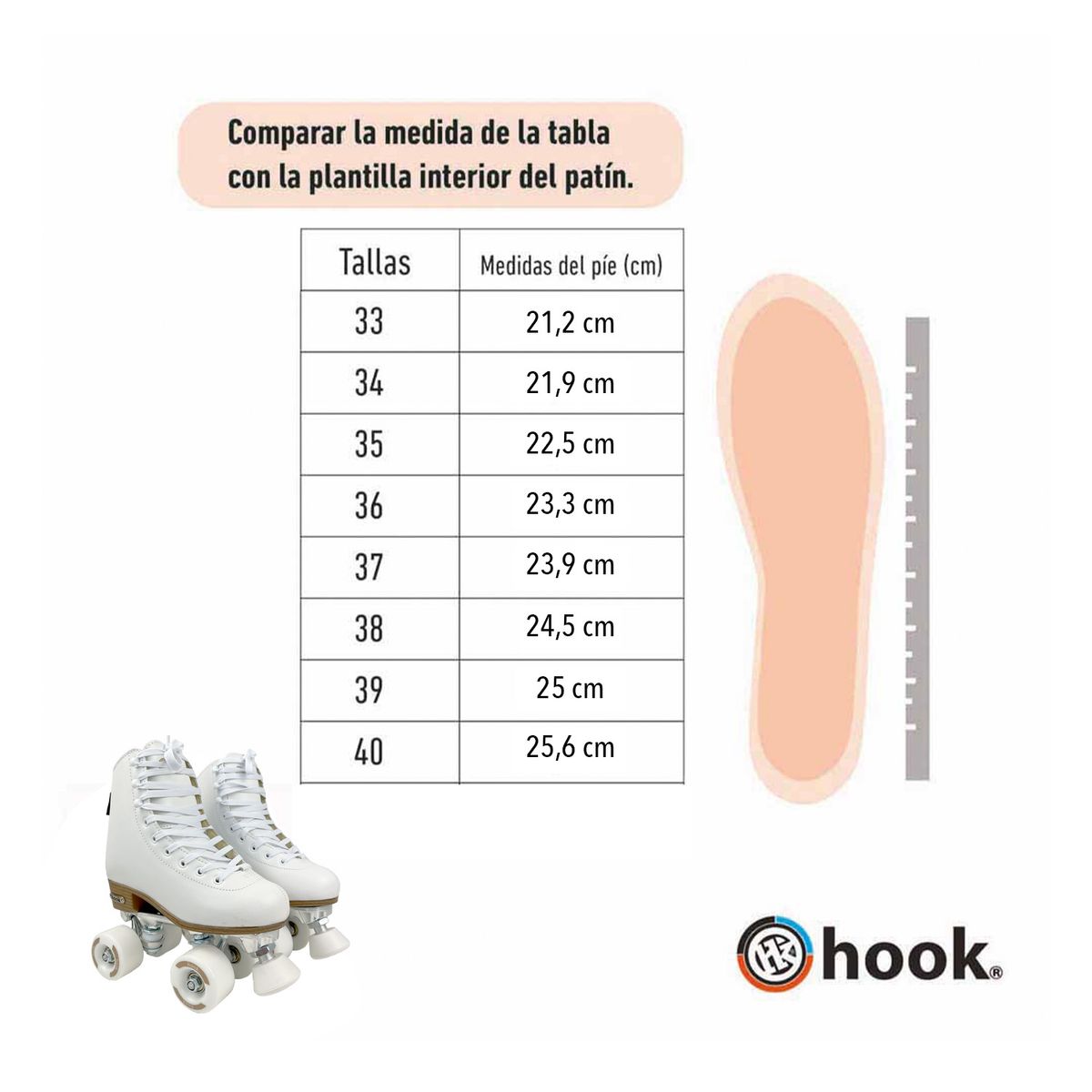 HOOK - PATINES ARTISTICOS HOOK TALLA 35
