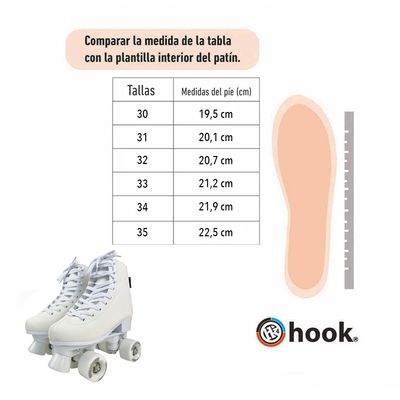 Imagen 2 del producto PATINES ARTISTICOS SCHOOL WHITE TALLA 31