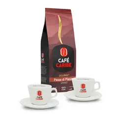 CAFE CARIBE - Pack Pausa di Piacere Grano - Gourmet con Tazas Cappuccino