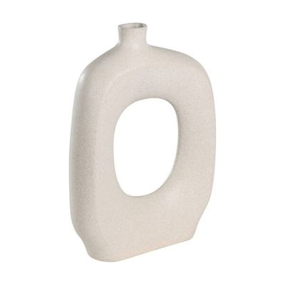 Imagen 2 del producto Adorno Jarrón Florero de cerámica IWATE Beige 41×21cm