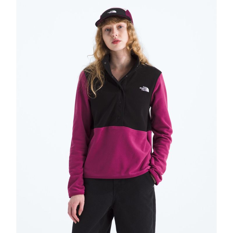 THE NORTH FACE - Polar Glacier ½ Snap Mujer Rosado