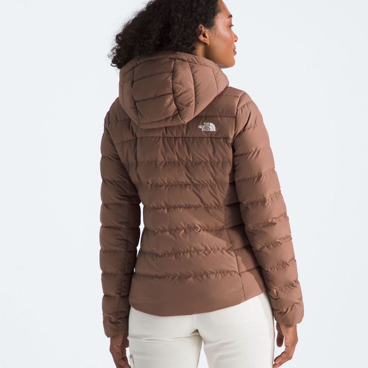 THE NORTH FACE - Chaqueta De Pluma Aconcagua 3 Hoodie Mujer Café Claro