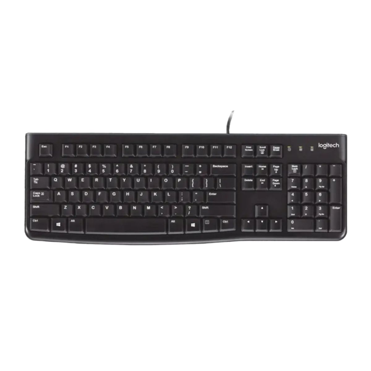 LOGITECH - Logitech K120 Teclado USB, Alámbrico, Español, Color Negro
