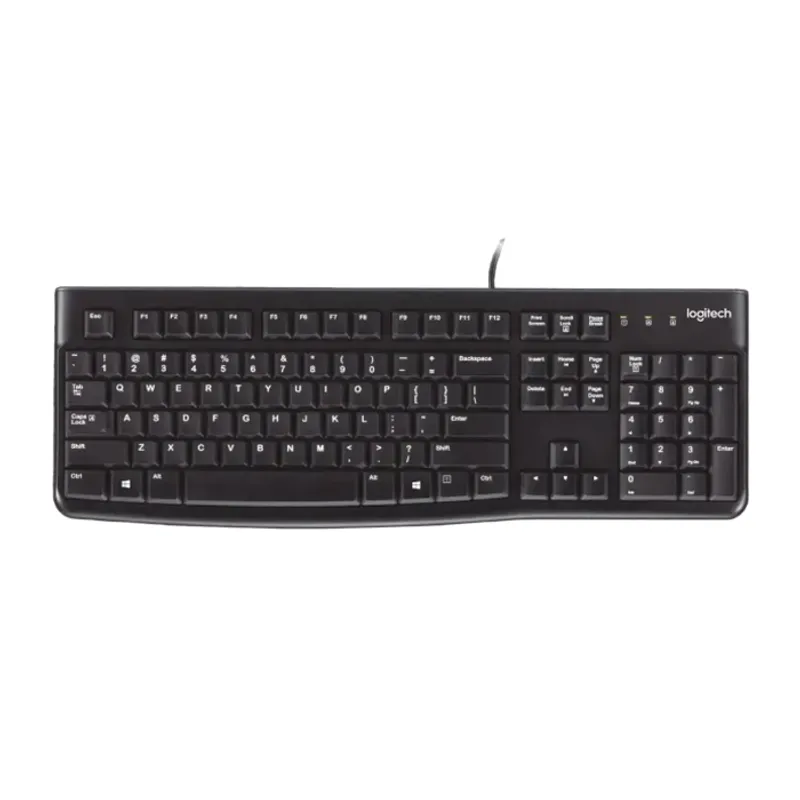 LOGITECH - Teclado USB Logitech K120 Alámbrico Español Negro Resistente