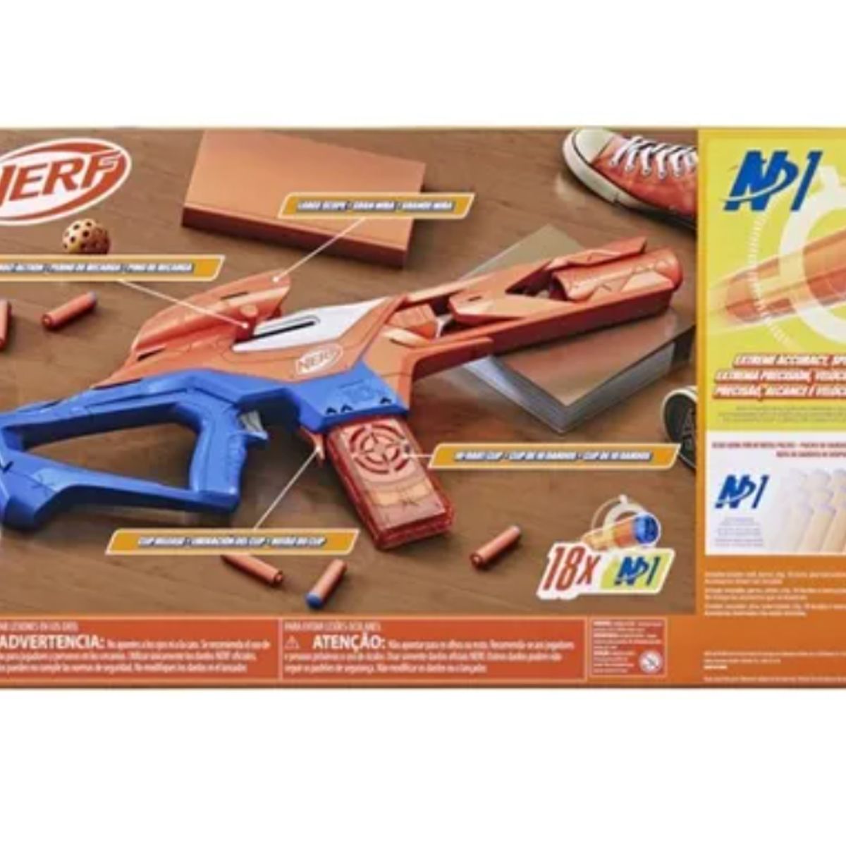 NERF - Lanzador Nerf N Series Pinpoint + 18 Dardos