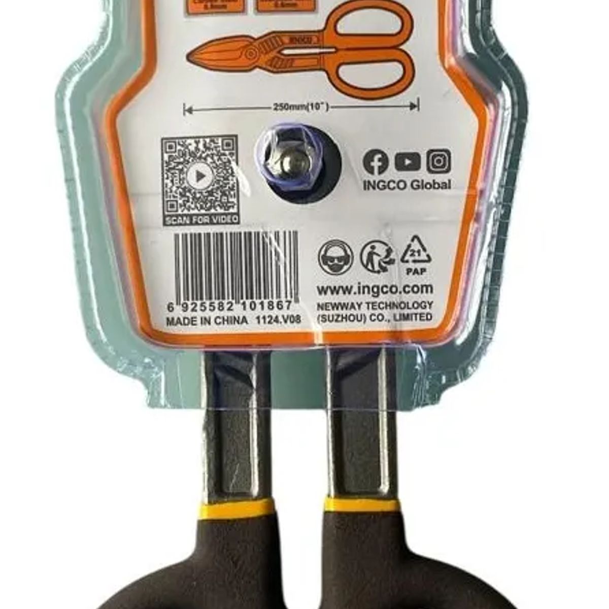 INGCO - Tijeras Para Cortar Lata De 10 Pulgadas Ingco Hts0410