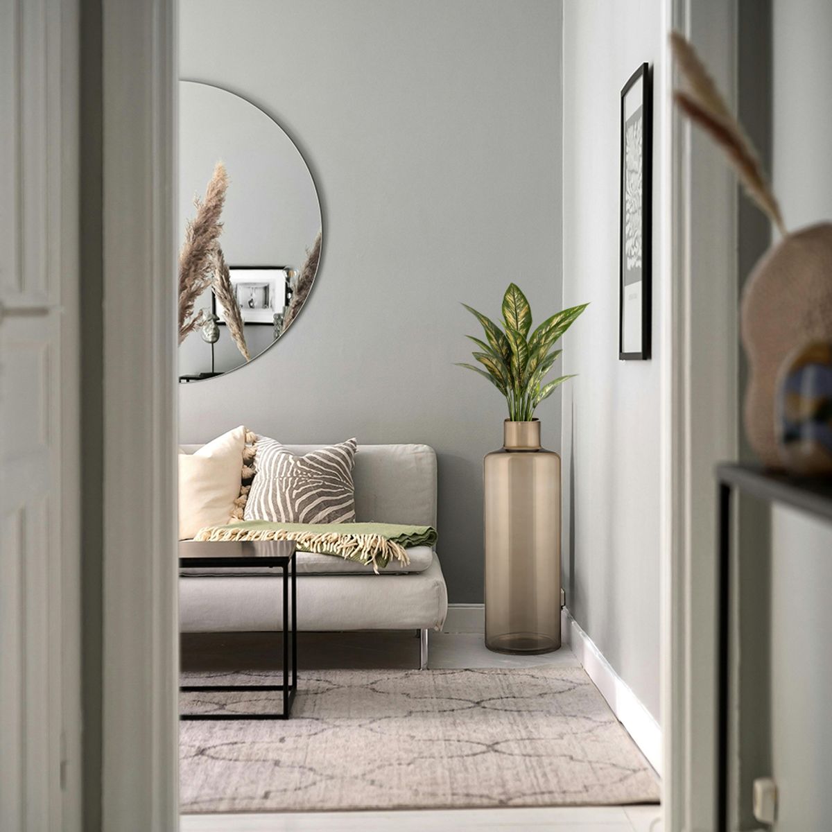 EGLO - Adorno Jarrón de vidrio NABAS Transparente 73×25cm