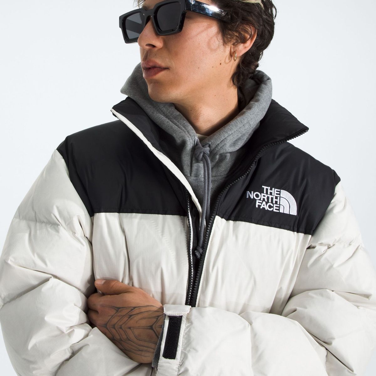 THE NORTH FACE - Chaqueta De Pluma 1996 Retro Nuptse Hombre Blanco Invierno