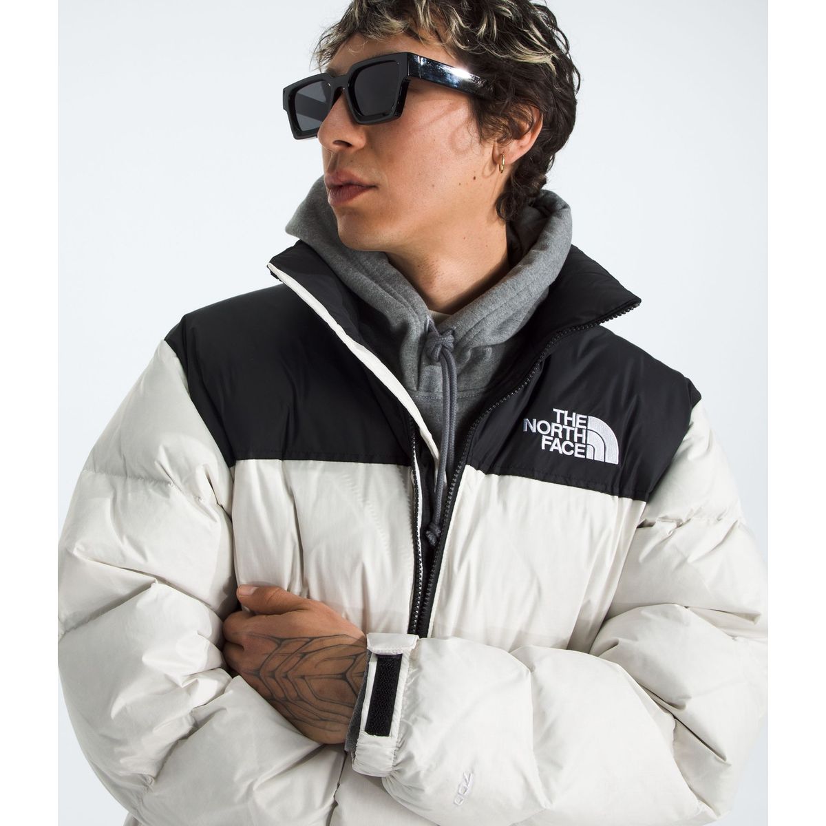 THE NORTH FACE - Chaqueta De Pluma 1996 Retro Nuptse Hombre Blanco Invierno