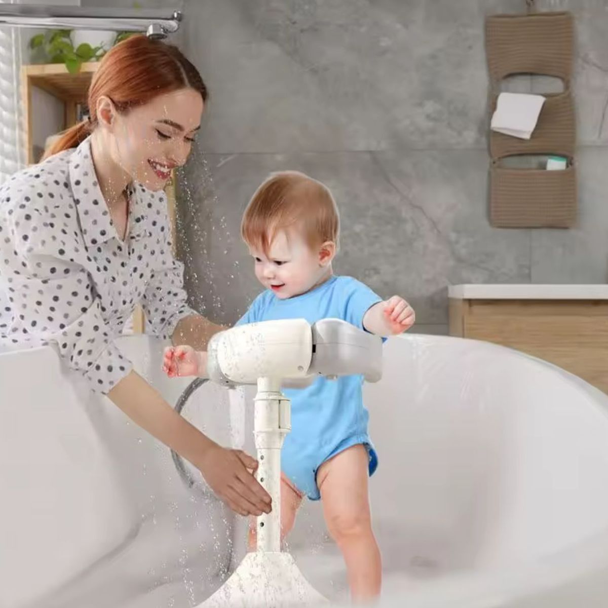 GENERICO - Soporte De Ducha Ajustable Para Bebes Soporte De Baño
