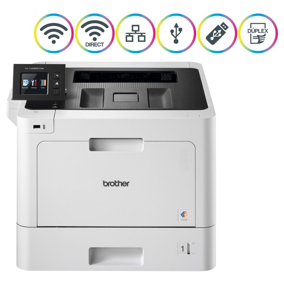 BROTHER - Impresora A Color Laser Brother HL-L8360CDW Wifi